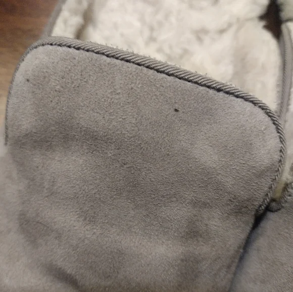 Birdies Taupe Suede Fur Mules Size 9.5 - Picture 6 of 6